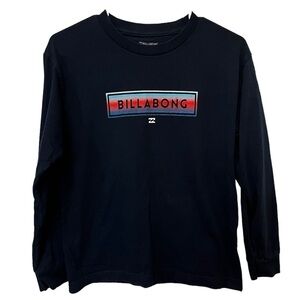 Billabong Navy Long Sleeve Top Boy's Medium